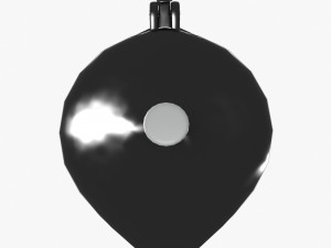 black moka pot with metal inserts Model 3D