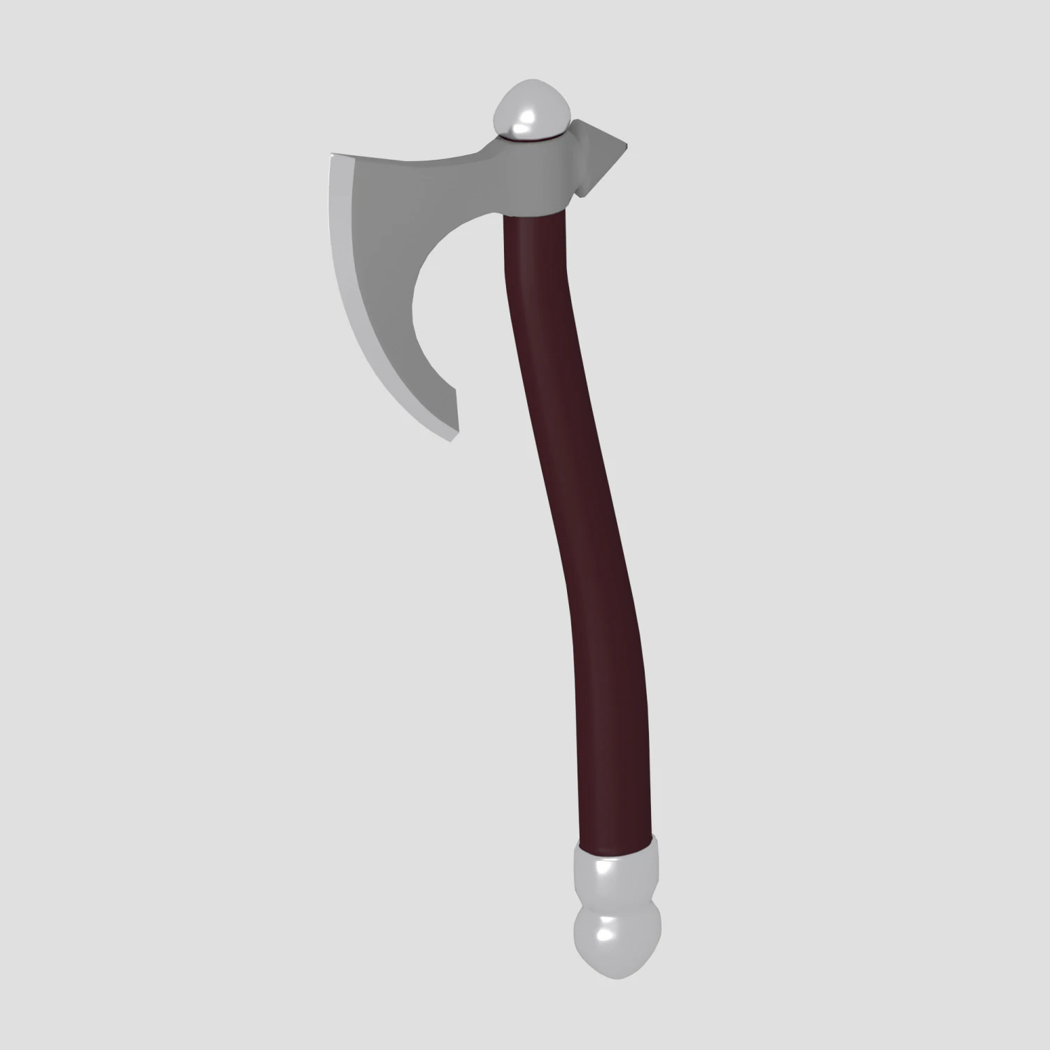 medieval battle axe 3D Model .c4d .max .obj .3ds .fbx .stl .blend 