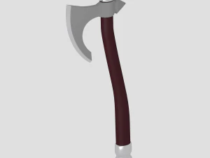 middeleeuwse strijdbijl 3D Model