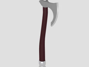 medieval battle axe 3D Model