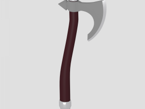 medieval battle axe Model 3D