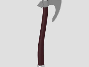 medieval battle axe 3D Model