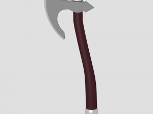 medieval battle axe Model 3D