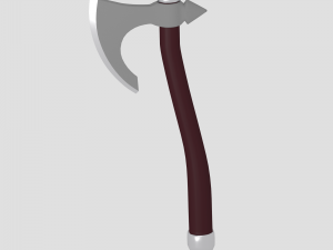 medieval battle axe Model 3D