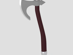 medieval battle axe 3D Model
