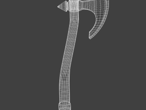 medieval battle axe Model 3D