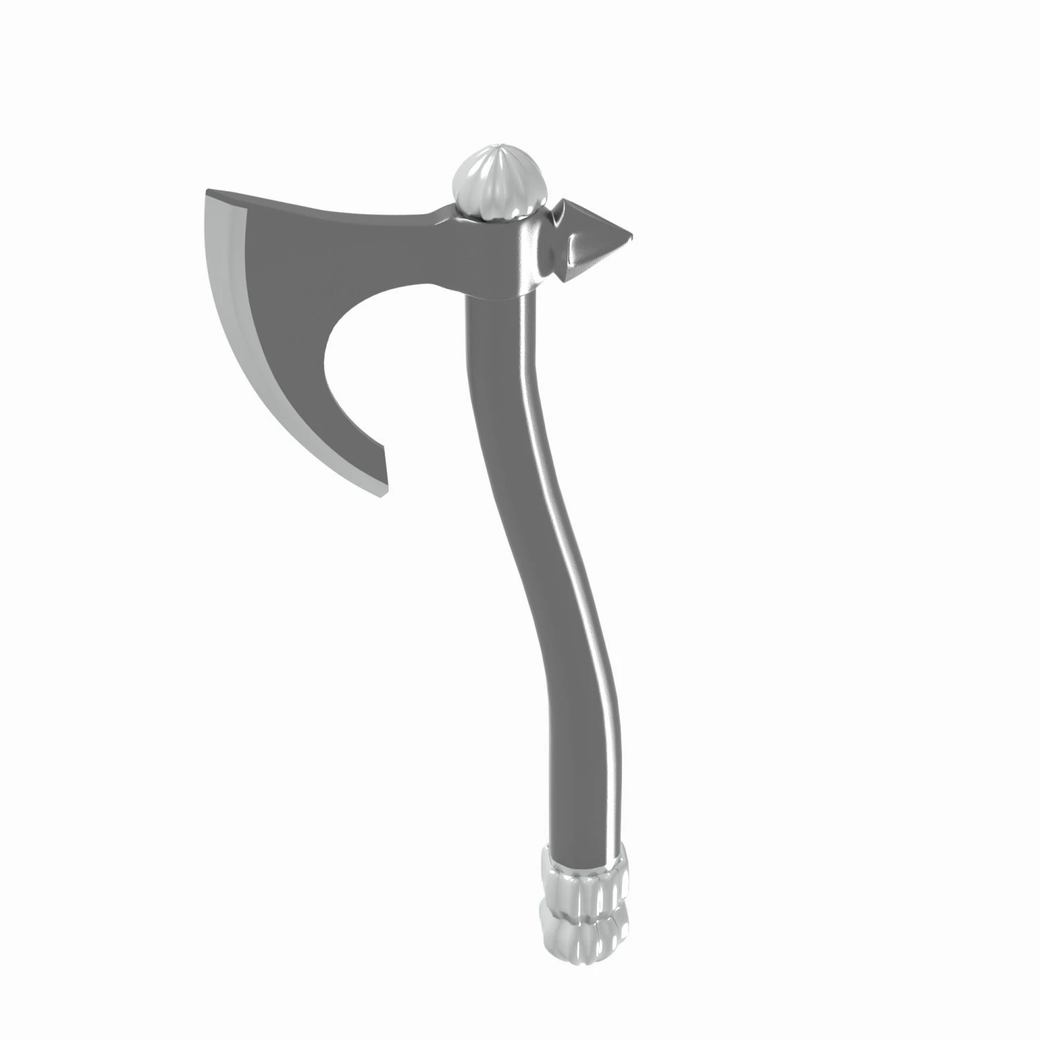 中世の戦斧 3Dモデル .c4d .max .obj .3ds .fbx .stl .blend 