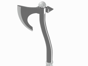 medieval battle axe 3D Model
