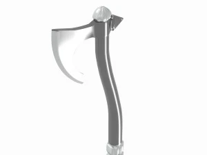 中世の戦斧 3Dモデル