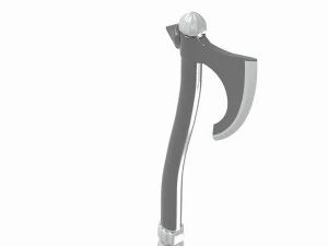 中世の戦斧 3Dモデル