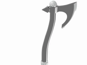 中世の戦斧 3Dモデル