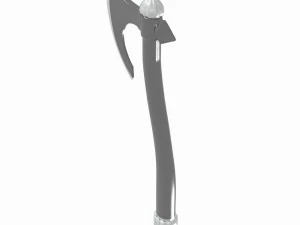 中世の戦斧 3Dモデル