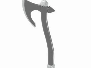 中世の戦斧 3Dモデル