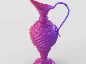 jarra oriental lacada Modelo 3D