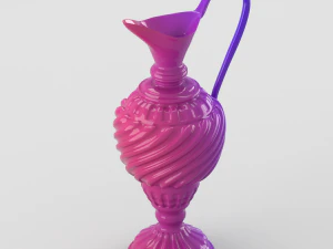 lacquered oriental jar 3D Model