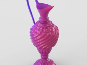 lacquered oriental jar 3D Model