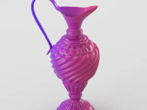 lacquered oriental jar 3D Model