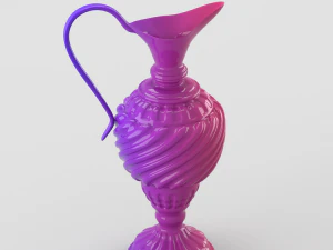lacquered oriental jar 3D Model