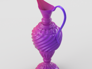 lacquered oriental jar Modello 3D