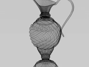 lacquered oriental jar 3D Model