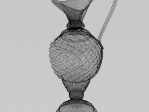 lacquered oriental jar Modello 3D
