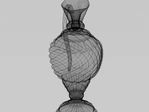 lacquered oriental jar 3D Model
