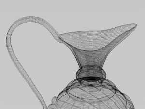 lacquered oriental jar Modello 3D