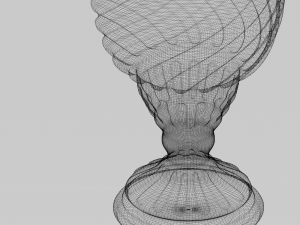 lacquered oriental jar Modello 3D