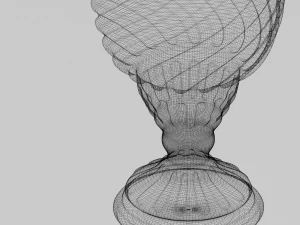 lacquered oriental jar 3D Model
