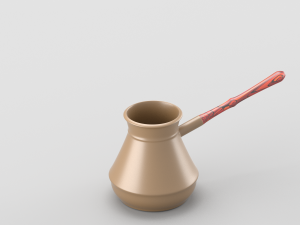 shiny metal jezve 3D Model