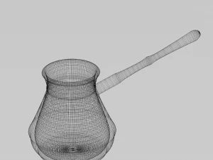 shiny metal jezve 3D Model