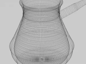 shiny metal jezve 3D Model