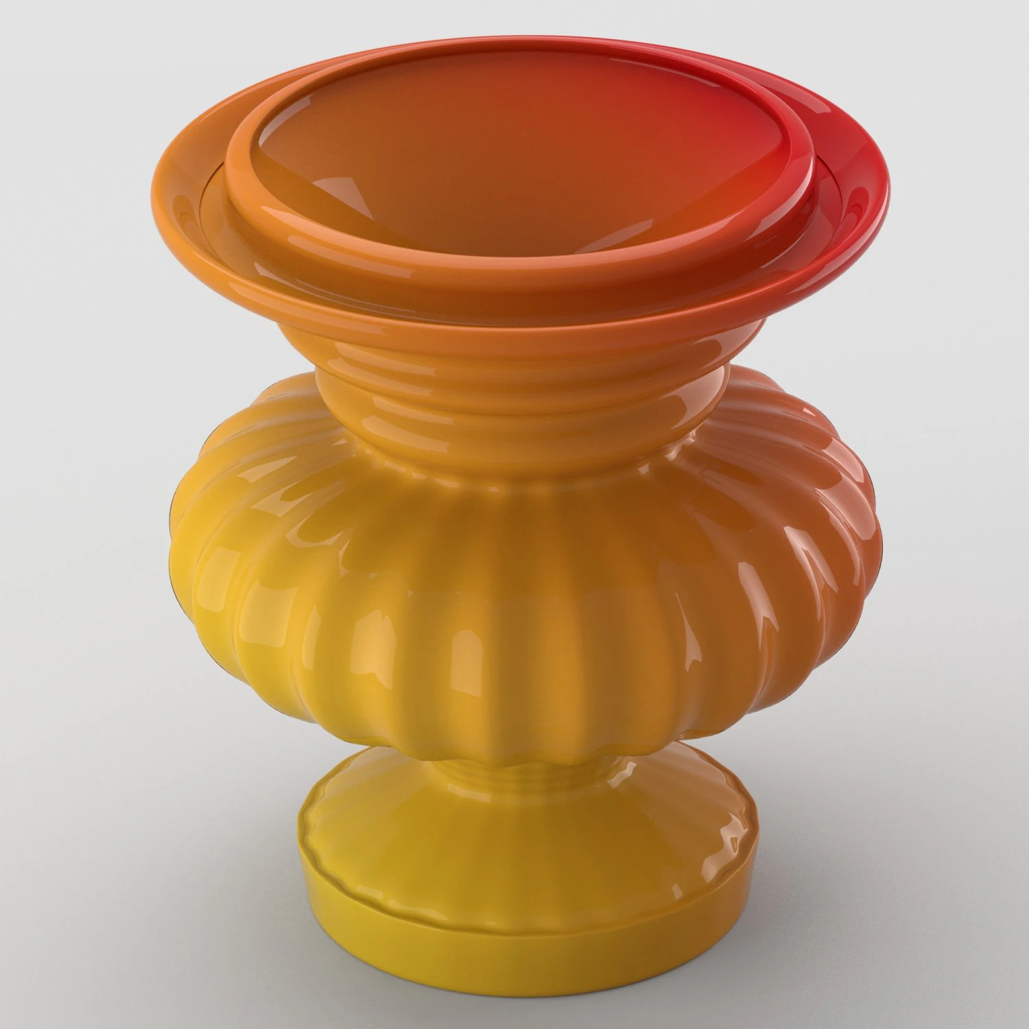 laquered decorative vase 3D Model .c4d .max .obj .3ds .fbx .stl .blend 