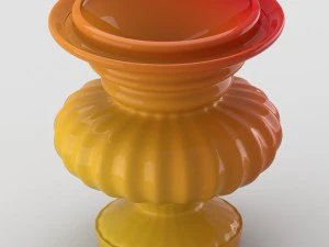 lake dekoratif vazo 3D Model