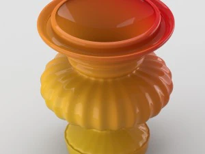 laquered decorative vase 3D Model