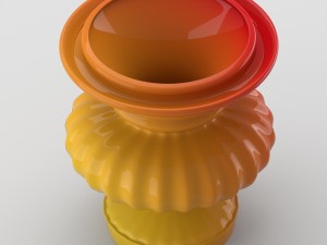 laquered decorative vase 3Dモデル