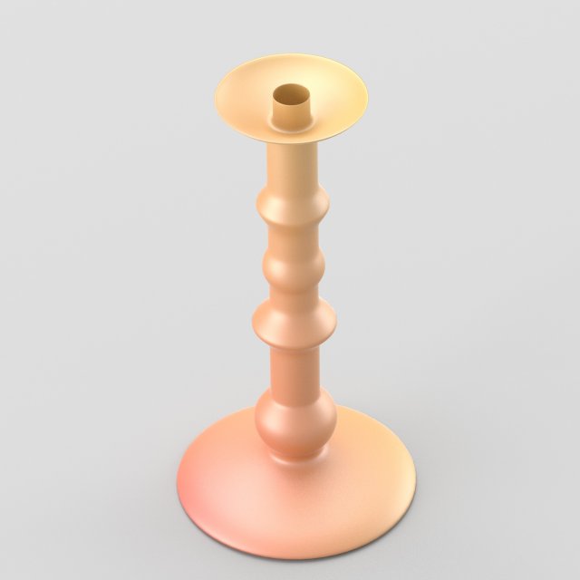 shiny decorative candleholder 3D 모델 .c4d .max .obj .3ds .fbx .stl .blend 