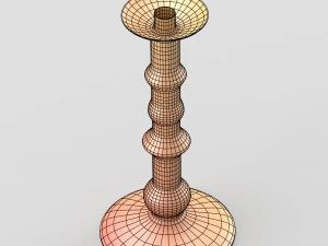 shiny decorative candleholder 3D Model
