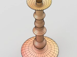 shiny decorative candleholder 3D Model