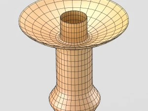 shiny decorative candleholder 3D Model