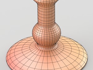 shiny decorative candleholder 3D 모델