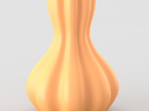 decorative jar in light beige color 3D Модель