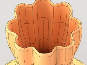 decorative jar in light beige color 3D Модель