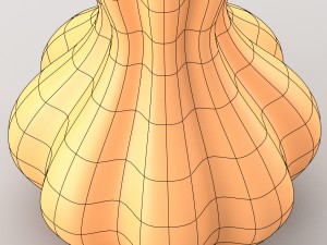 decorative jar in light beige color 3D Модель