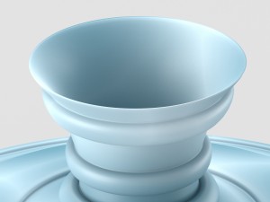 decorative spotted vase in cold tones 3D Model