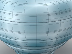 decorative spotted vase in cold tones 3D Model