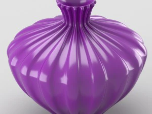 jarr&oacute;n decorativo brillante en tonos morados Modelo 3D