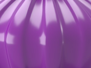 shiny decorative vase in purple tones 3D Модель