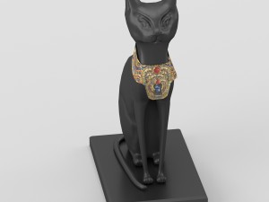 egyptian goddess bastet figurine Modelo 3D