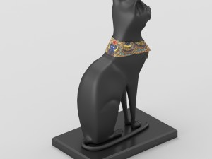 egyptian goddess bastet figurine Modelo 3D